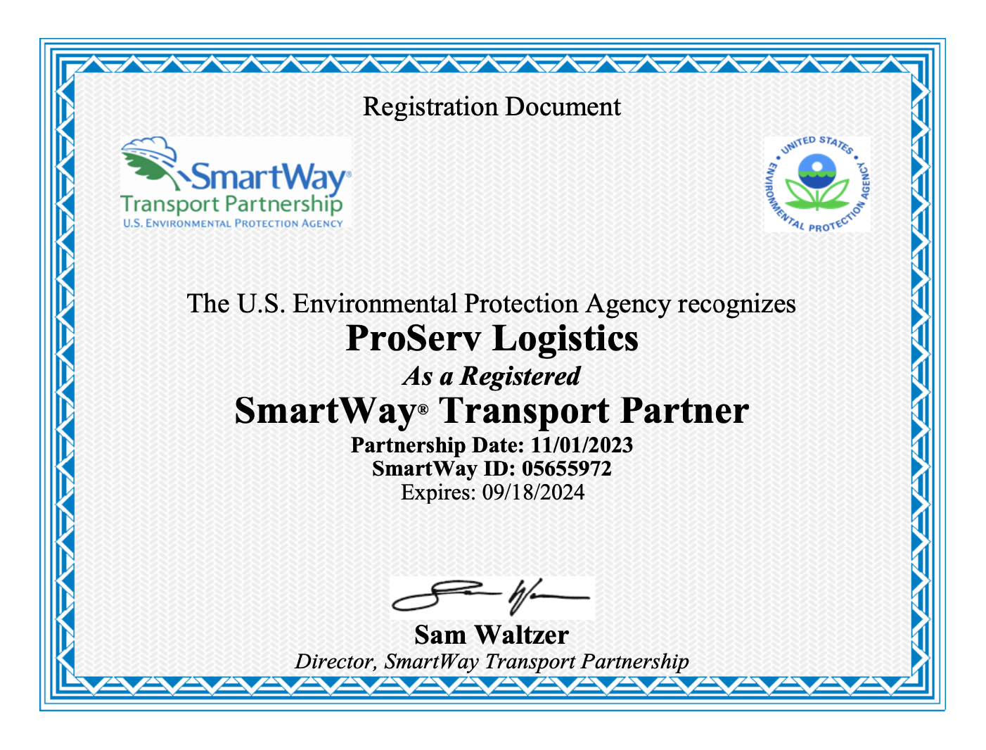 SmartWay Partner Registration